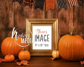 Download Empty Blank Halloween Frame Stock Styled Photography Fall Decor On Wood Background Product Mockup Photo Mock Up 8x10 Poster Frame 3d Logo Mockup Psd Free Mockups Freedesigns PSD Mockup Templates