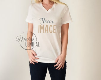 Download Blank White Woman S T Shirt Apparel Mockup Fashion Design Styled Stock Photography Mock Up Shirt On White Background Women S Tshirt Mockups Free Design Resources