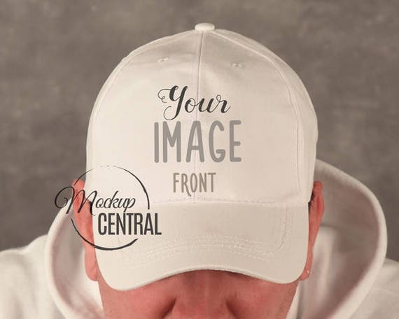 Download Blank White Sport Baseball Hat Cap Mockup Design Apparel ...