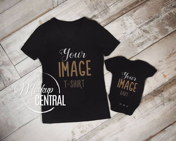 Blank Baby Black Onepiece T-Shirt Mockup Fashion Design Blank Baby Black Onepiece T-Shirt Mockup Fashion Design