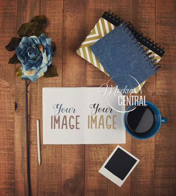 Blank White Notebook Paper Top View Mockup Styled Blank White Notebook Paper Top View Mockup Styled