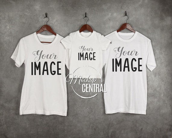Download Free Matching Family Blank White T Shirt And Youth Shirt Mockup Psd Free Download Mockups For Designers Yellowimages Mockups