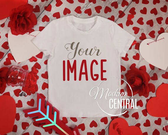 Crew Neck Blank White T-Shirt Apparel Valentines Mockup Top Crew Neck Blank White T-Shirt Apparel Valentines Mockup Top