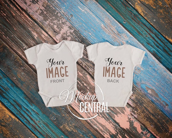Download Free Blank Baby White Onepiece Front And Back Side Mockup Vinyl Mockup Free Psd Download PSD Mockup Template