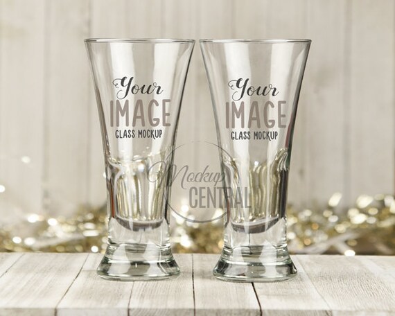 Tall Beer Glass Mockup Template Beverage Cup Styled Tall Beer Glass Mockup Template Beverage Cup Styled