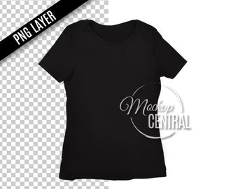 Download Free Transparent Png Blank Black T Shirt Apparel Mockup Fashion Design PSD Mockup Template