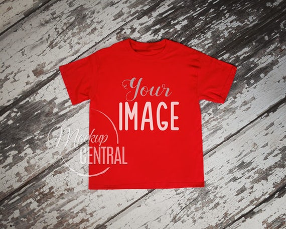 Download Free Blank Red T-Shirt Top Apparel Mockup Fashion Design ...