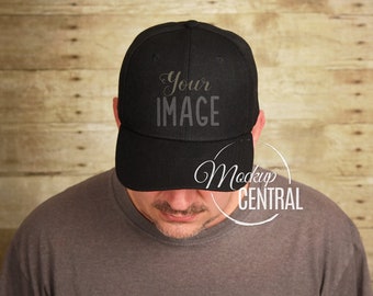 Blank Black Sport Baseball Hat Cap Mockup Photo Design Apparel Mock Up Men S Model Mockup Jpg Download Exclusive Object Mockups And Design Assets On Yellow Images