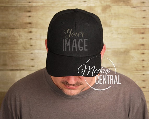 Download Blank Black Sport Baseball Hat Cap Mockup Photo Design ...