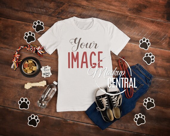 Download Free Pet Lover Blank White T Shirt Apparel Mockup Stock Photography Mockups Books Free Psd Templates PSD Mockup Template
