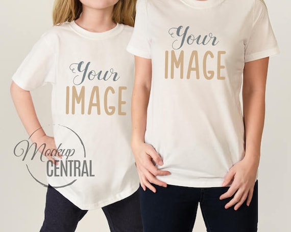 Download Free Mother And Daughter Matching Blank White T Shirt Mockups Graphic Psd Psd Mockup Design Collection Design Psd Mockup For Icon Download