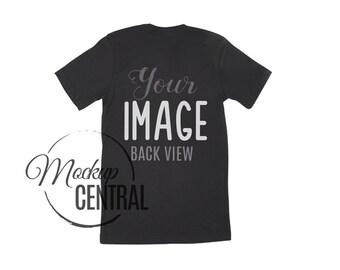 Download Blank Black Bella Canvas Unisex Jersey Short Sleeve Back ...