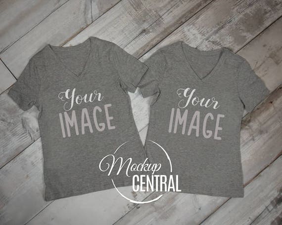 Download Free Twins Couple Friends Matching Blank Gray T-Shirt ...