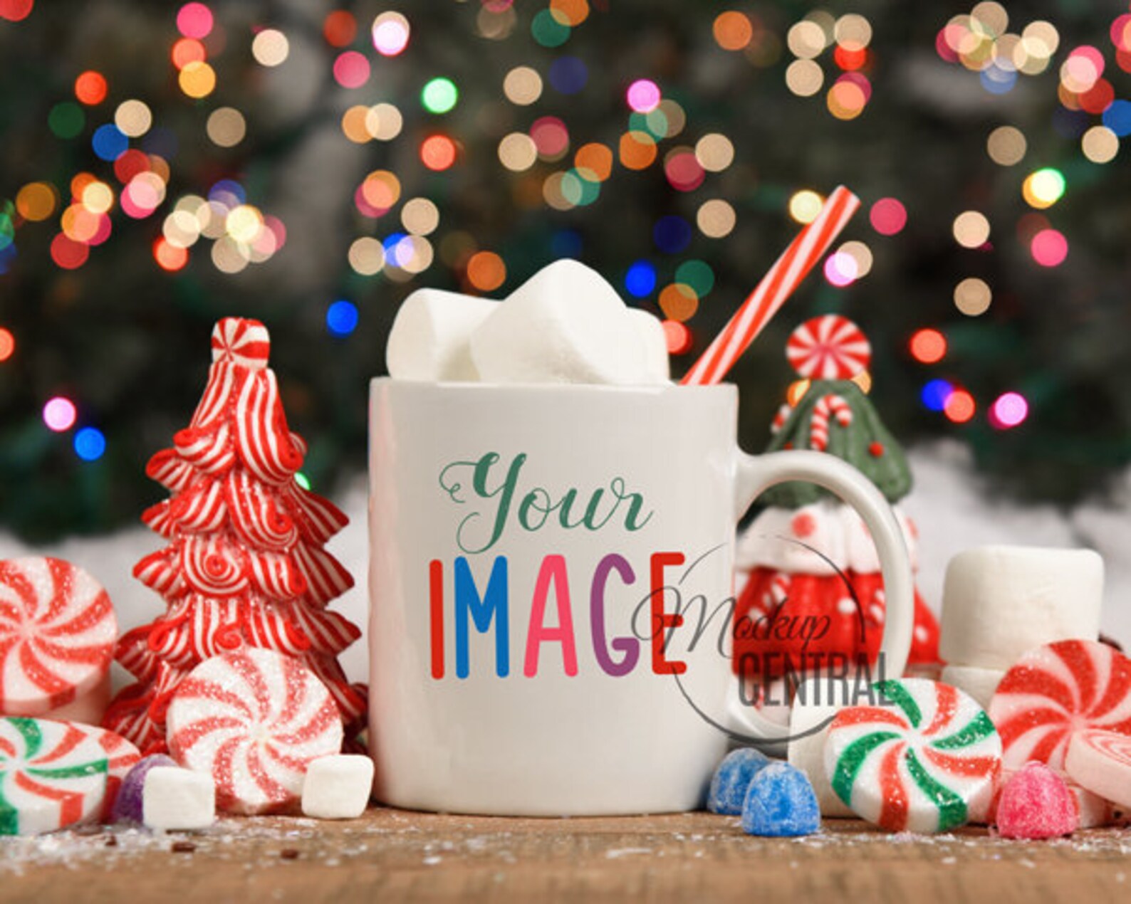 Download Christmas Coffee Cup Mockup Children's Hot Cocoa Glass | Etsy