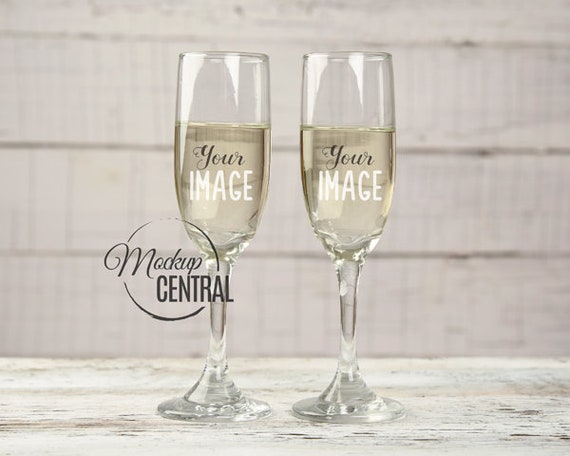 Download Blank White Clear Wine Glass Mockup Styled Stock Photography | Etsy