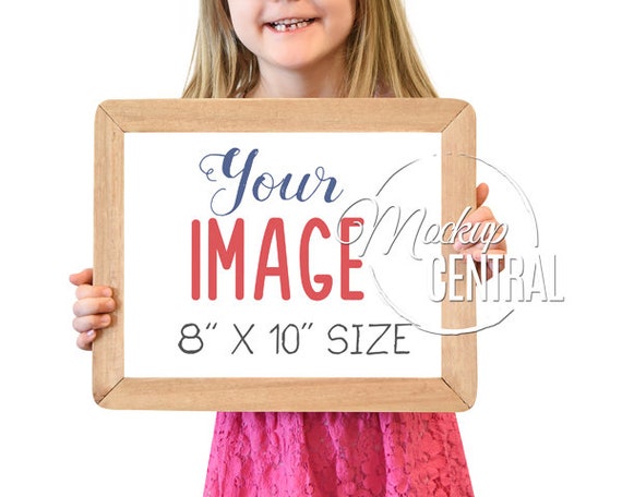 Child Blank School Sign Mockup Chalkboard School Design For Etsy