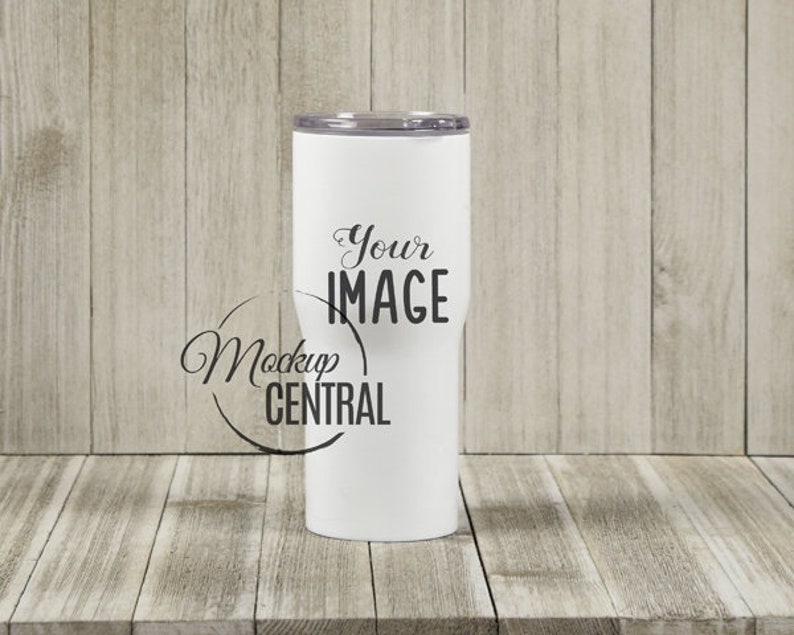 Blank Stainless Steel White Insulated Tumbler Cup Mockup ...