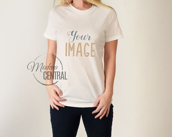 Download Blank White Woman's T-Shirt Apparel Mockup Fashion Design ...