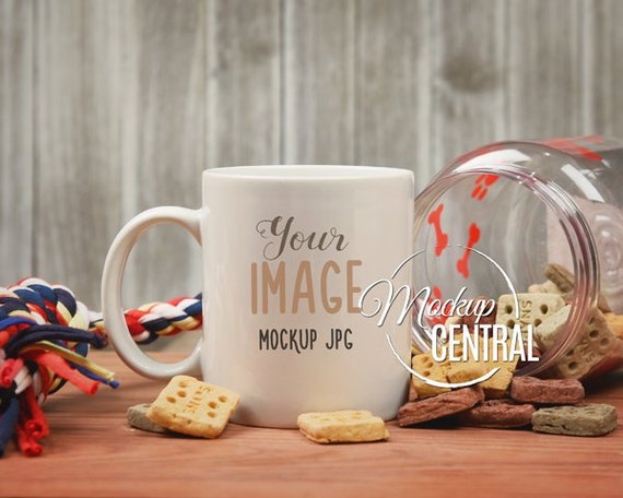 Blank White Pet Dog Owner Coffee Glass Cup Mockup - Styled Stock Photography, Animal Pet Lover Mug Photo Mock Up, JPG Digital Download