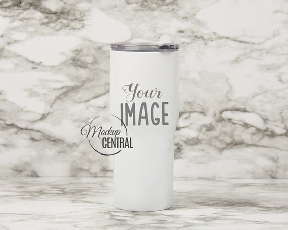 White Tumbler Mockup Jpg Digital Mock Up Download Etsy