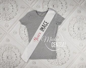 Blank White Party Sash Mockup, Wedding Bridal Bachelorette Sash Mock Up, Bridal Shower, Birthday Mockup, Bride Party, JPG Download