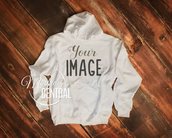 Download Blank White Hoodie Sweater Apparel Mockup Fashion Design ...