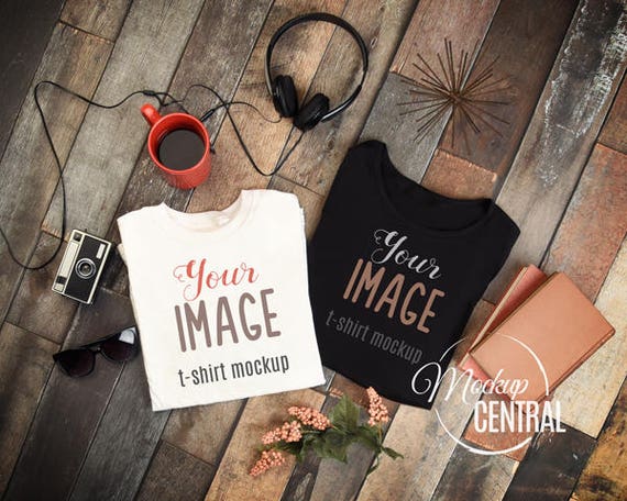 Download Blank White Top View T-Shirt Flat Lay Apparel Mockup ...