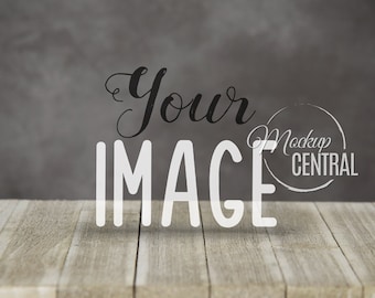 Blank Rustic Wood Product Display Stock Photo - Chalkboard Background Wall Mockup - Product Photo Stock Mock Up - JPG Digital Download