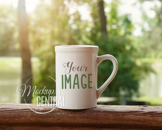Download Blank White Coffee Glass Cup Mockup Outdoor Rustic Stock Photography Country Mug Photo Graphic Design Mock Up Jpg Digital Download