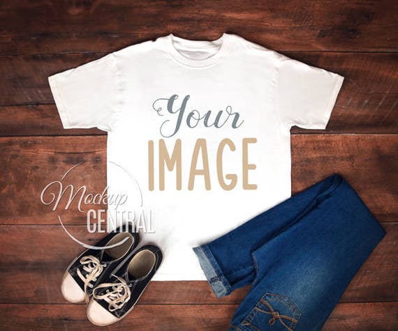 Blank White T-Shirt Apparel Mockup Fashion Design Styled ...