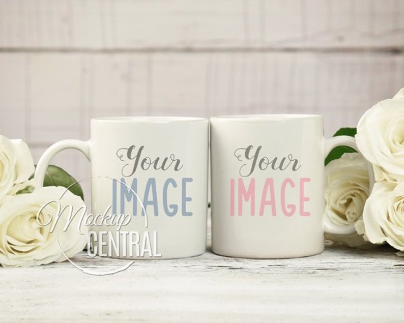 Download Blank White Matching Couple Coffee Glass Cups Photo Styled ...