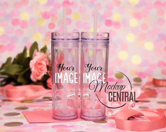 Clear Blank Tall Matching Skinny Party Tumblers Set 16 Oz Cup Etsy