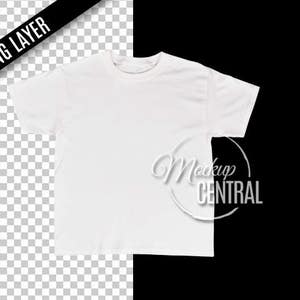 Transparent PNG Blank White T-Shirt Apparel Mockup, Fashion Design Styled Stock Photography, Mock Up Shirt, Top View, Photoshop Cutout Layer