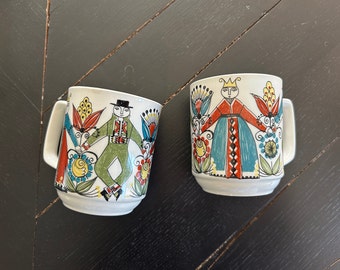 Figgjo Flint Saga Mugs | 1960s mugs