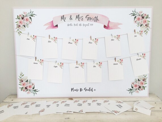 Pretty Peg N Twine Floral Table Plan Diy Kit Etsy