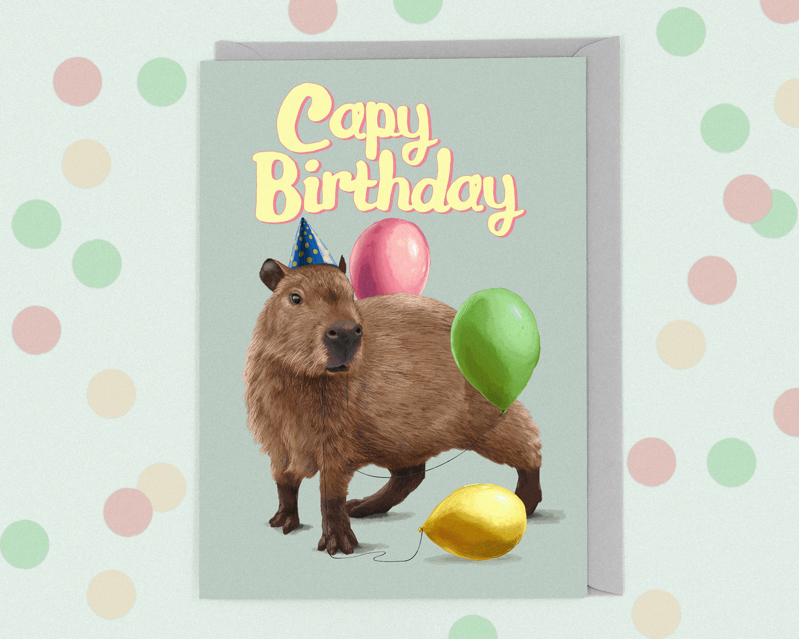 Buy Capybara Postcard Animal Illustration, Cute South American Animal,  Small Children's Gift, Home Decor, Animal Lover Art Card Online in India 