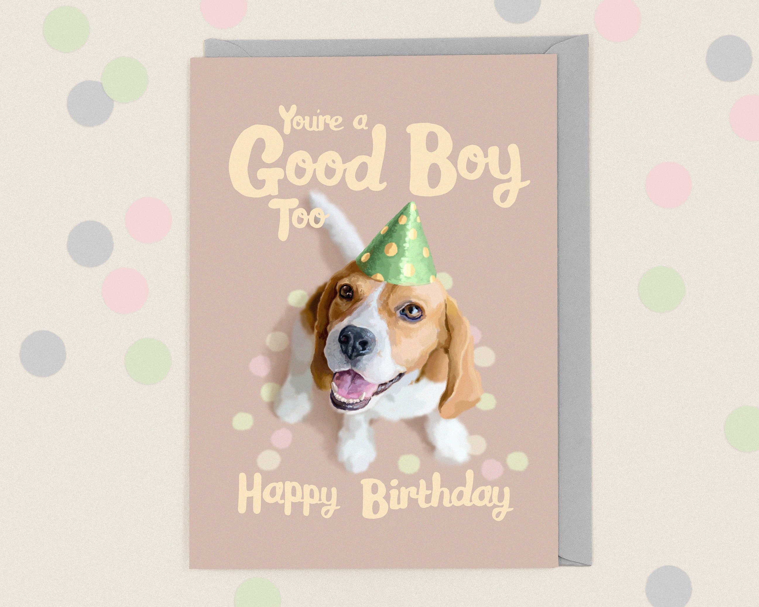 Birthday Card from the Dog | Etsy