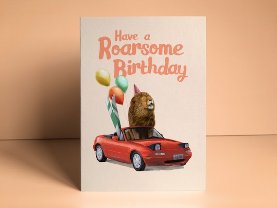 Paper Salad HAPPY BIRTHDAY Lion Roarsome Birthday Paper Salad HAPPY BIRTHDAY Lion Roarsome Birthday