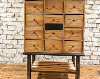 beautiful drawer cabinet, workshop cabinet, tool cabinet restored