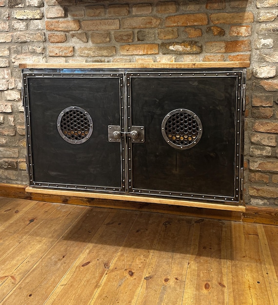 WASCHTISCH INDUSTRIESCHRANK HÄNGESCHRANK Rowac Style Werkzeugschrank Metallschrank Sideboard Vintage Design Shabby Chic Loftmöbel