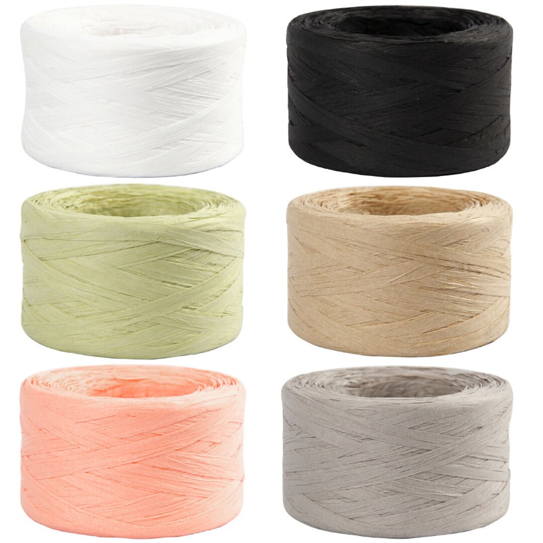 100m Paper Raffia Ribbon Jumbo Roll Recyclable & Biodegradable Etsy UK