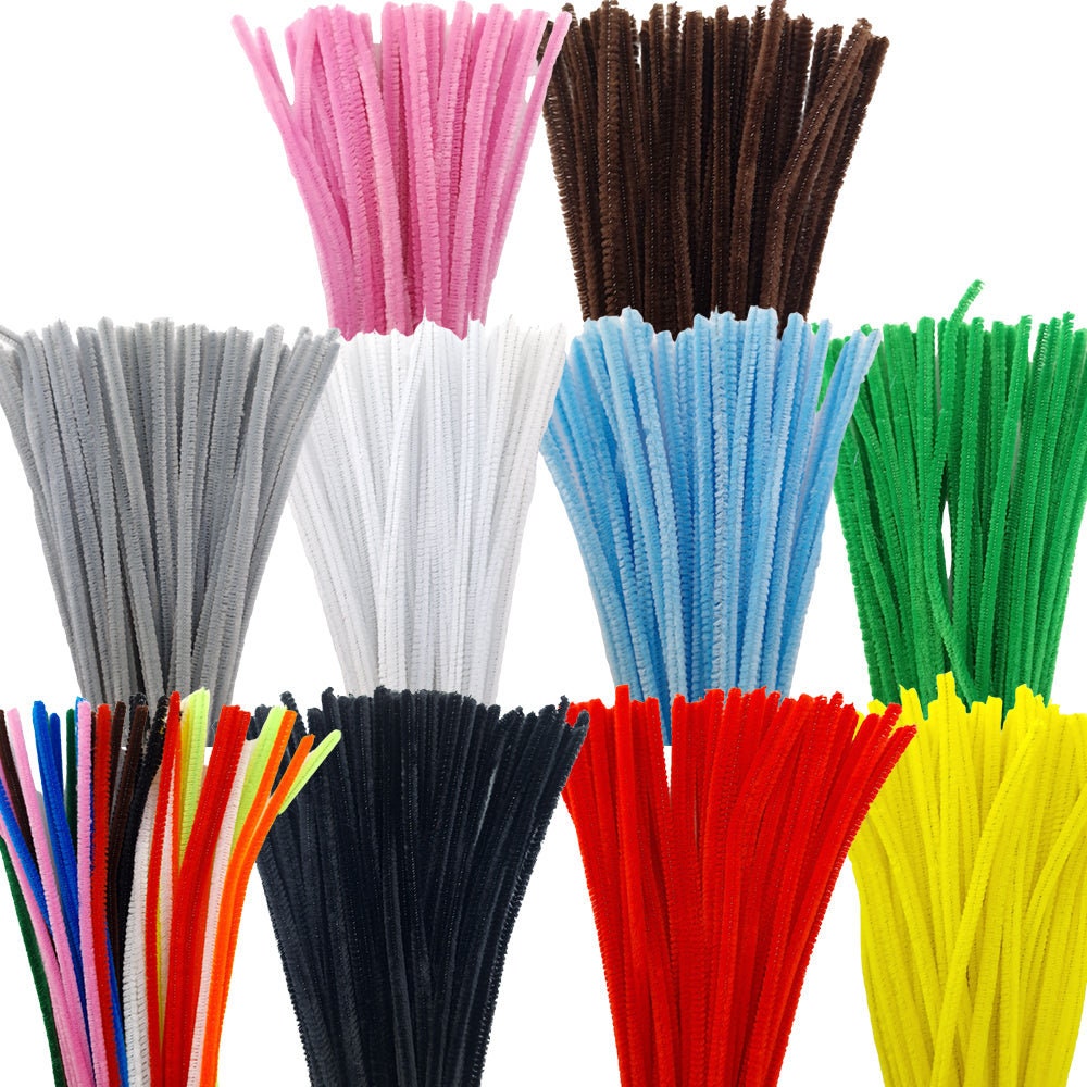 130pcs Pastel Fuzzy Sticks, Value Pack Of Pipe Cleaners In 13 Colors,  Chenille Stems, Bendy Sticks, Great For DIY Creative Arts & Crafts  Projects, Cl