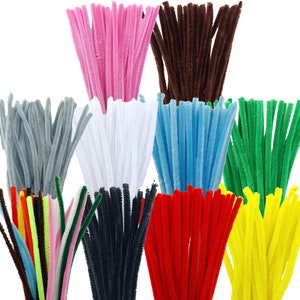 Red Chenille Pipe Cleaners - 25pk (300mm)