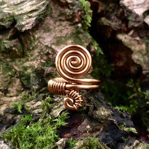 Goldene Spiral Lok Perlen