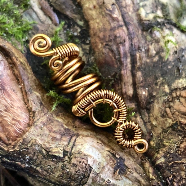 Unique Gold Dreadlock Jewellery Dreadlock Accessories Dread Beads Dreadlock Jewelry, Viking Hair Dread Beads