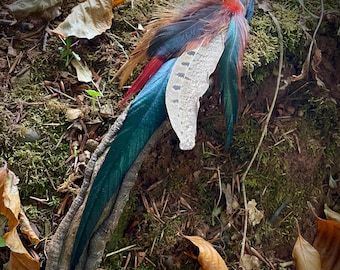 Rooster Feather Dreadlock Accessory