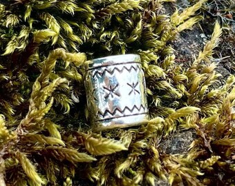 Perline dreadlock tribali in argento