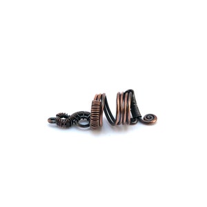 Unique Copper Dreadlock Beads, Loc Bead, Dreadlock Accessory, Tribal Hair Jewelry, Dreadlock Beads, Dread Beads, Dreadlock Accessories image 3