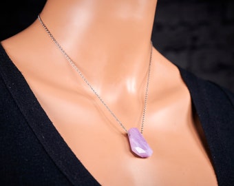 from Canada Heart Briolette Small Plum Kunzite Pendant 14k Gold Filled