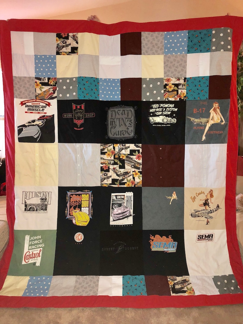 T-Shirt Memory Quilt Customized